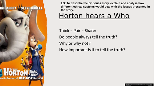Ethics and Horton Hears a Who