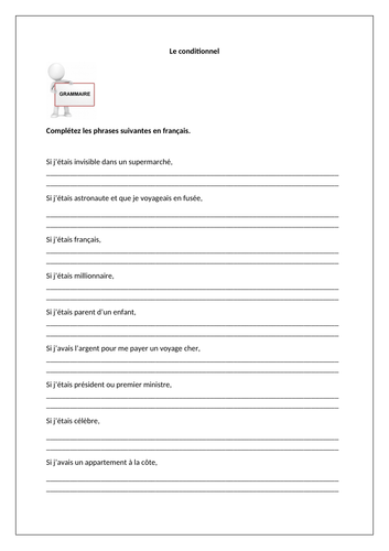 AQA/EDEXCEL Studio GCSE French (Higher) – Module 7 – Point de départ – Page 141 - Conditional