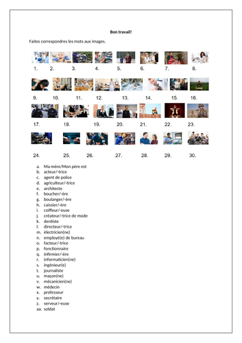 AQA/EDEXCEL Studio GCSE French (Higher) – Module 7 – Point de départ – Page 141 - Worksheet