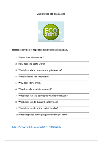 AQA/EDEXCEL Studio GCSE French (Higher) – Module 8 – Protéger l’environnement – Page 165 - Video