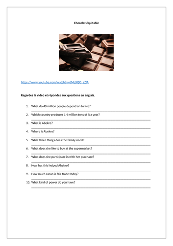 AQA/EDEXCEL Studio GCSE French (Higher) – Module 8 – D’où vient ton tee-shirt? – Page 167 - Video