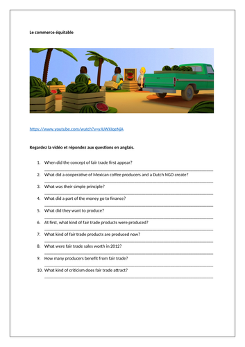 AQA/EDEXCEL Studio GCSE French (Higher) – Module 8 – D’où vient ton tee-shirt? – Page 167 - Video