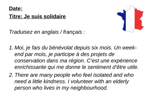 AQA/EDEXCEL Studio GCSE French (Higher) – Module 8 – Je suis solidaire – Page 169