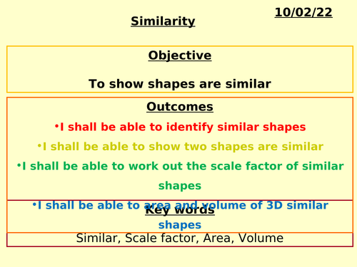 Similar Shapes Triangles PPT