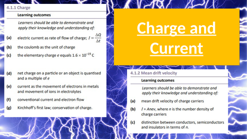 OCR 4.1 Charge and Current (Book Chapter 8)