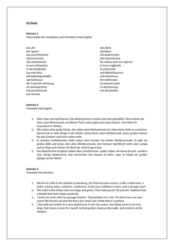 AQA/EDEXCEL Stimmt GCSE German (Higher) – Kapitel 4 – Startpunkt 1 – Pages 70 - 71