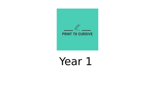 Year 1 Pre-cursive Handwriting Slides