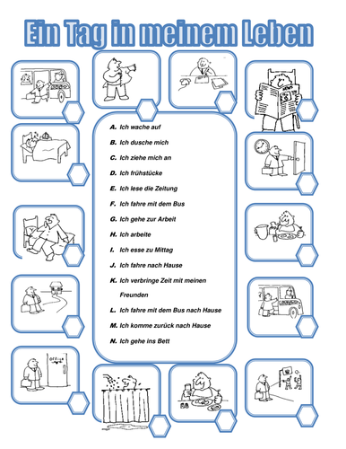 AQA/EDEXCEL Stimmt GCSE German (Higher) – Kapitel 4 – Ein Tag in meinem Leben – Page 78  - Worksheet