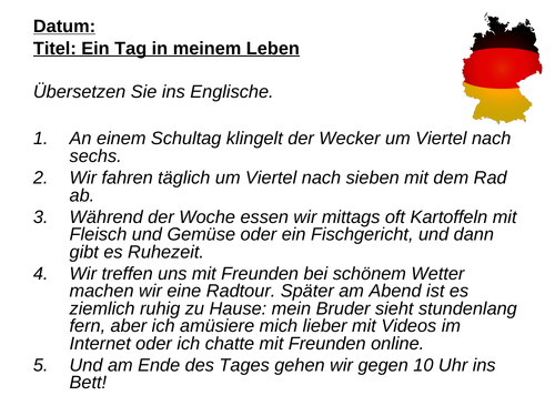 AQA/EDEXCEL Stimmt GCSE German (Higher) – Kapitel 4 – Ein Tag in meinem Leben – Page 79