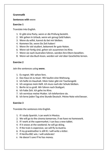 AQA/EDEXCEL Stimmt GCSE German (Higher) – Kapitel 4 – Total vernetzt – Page 82 - Wenn