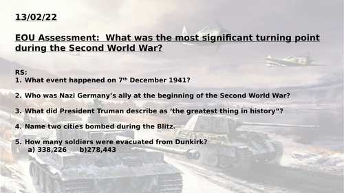 assessment: Significant Turning Point WW2