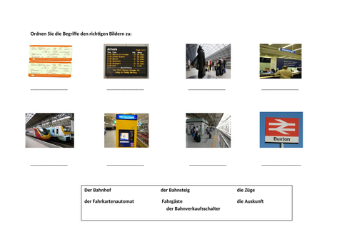 Am Bahnhof / At the train station / Buying train tickets