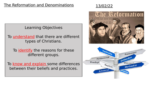 Christian Denominations and Reformation