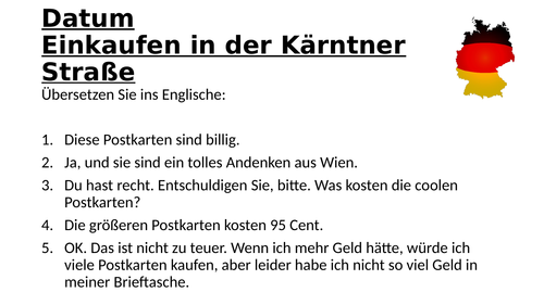AQA/EDEXCEL Stimmt GCSE German (Higher) – Kapitel 5 – Einkaufen in der Kärntner Straße – Page 105