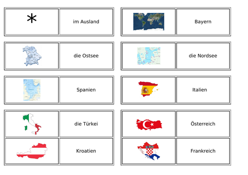 Popular holiday destinations