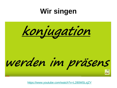 Werden in the present tense