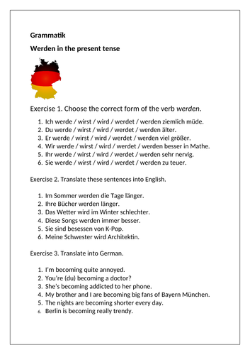 AQA/EDEXCEL Stimmt GCSE German (Higher) – Kapitel 6 – Startpunkt 2 – Page 119 - Werden