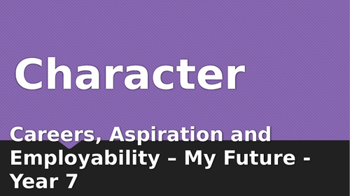 What is your Character?