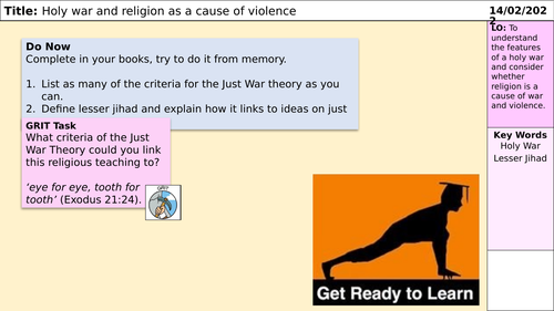 Holy War (Religion, Peace and Conflict) AQA Religious Studies