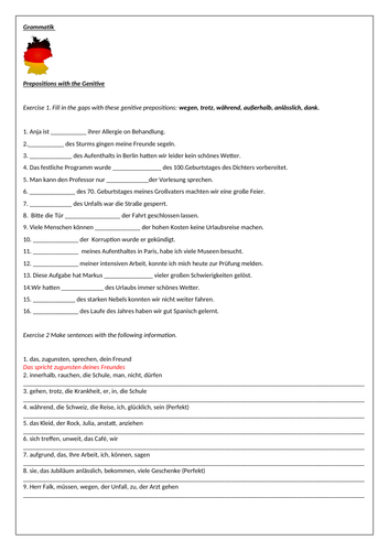 AQA/EDEXCEL Stimmt GCSE German (Higher) – Kapitel 6 – Dein Urlaubsstil – Page 121 - Grammar