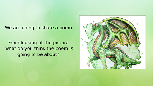 Poetry 20 minute lesson