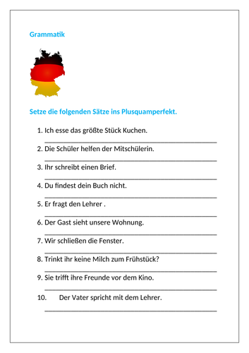 AQA/EDEXCEL Stimmt GCSE German (Higher) – Kapitel 6 – Wie war der Urlaub? – Page 123 - Pluperfect