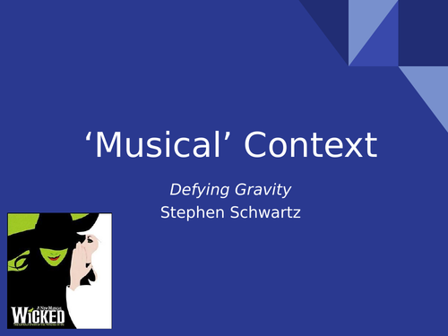 Musical contexts - Defying Gravity