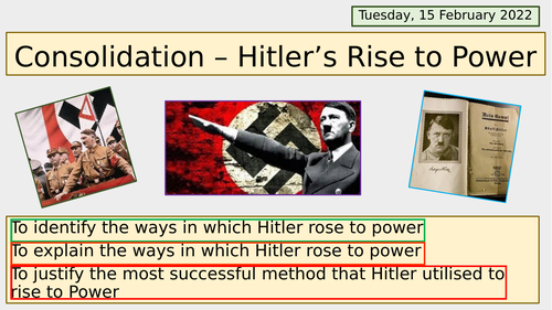 Recap - How Hitler Secured Power