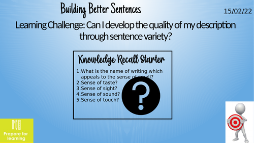 Building Better Sentences Science Fiction Teaching Resources