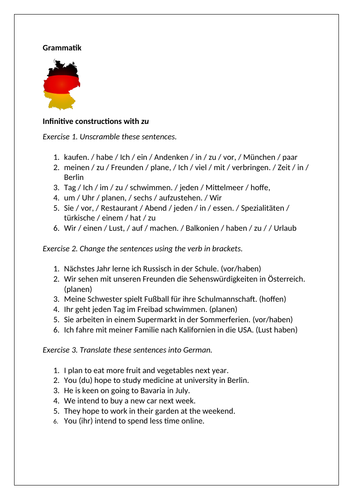 AQA/EDEXCEL Stimmt GCSE German (Higher) – Kapitel 6 – Urlaubspläne – Page 125 - Grammar