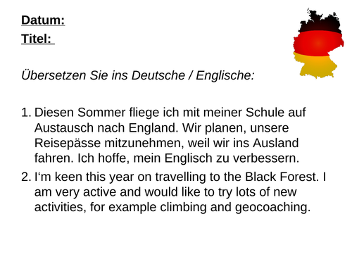 AQA/EDEXCEL Stimmt GCSE German (Higher) – Kapitel 6 – Urlaubspläne – Page 126