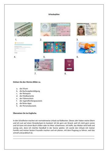 Urlaub / Holiday plans