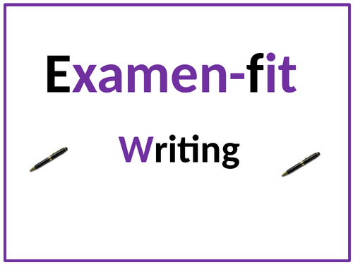 German Writing fit for GCSE exam Edexcel -lots of useful hints