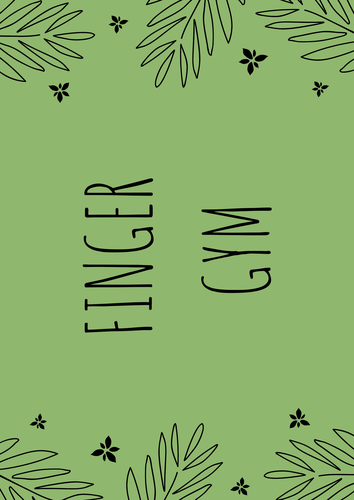 Finger gym banner and prompt poster