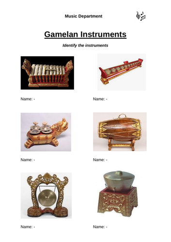 Gamelan Instruments Starter