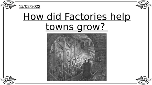 How did factories help towns grow?