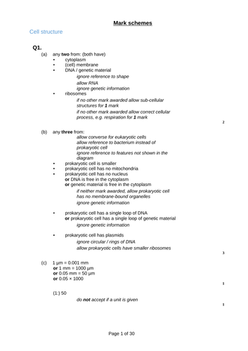 AQA 2022 exams revision booklet BIOLOGY only