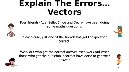 Explain The Errors - Vectors