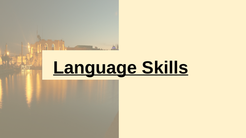 Non-Fiction Language Skills Overview