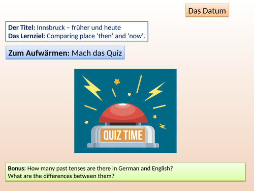 German - Stimmt! 2 Kapitel 1 - p.8-9 (Innsbruck - früher und heute)