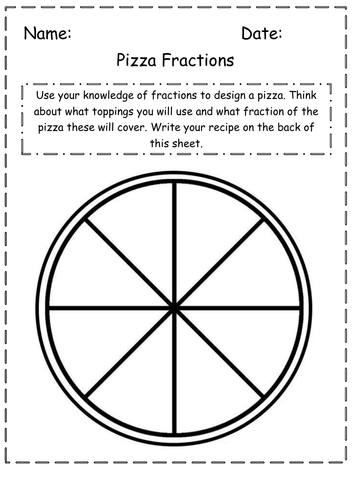 Pizza Fractions - Design a Pizza