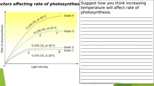 Factors affecting photosynthesis OCR A level