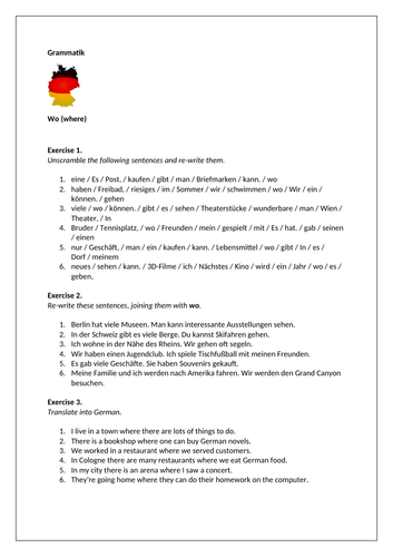 AQA/EDEXCEL Stimmt GCSE German (Higher) – Kapitel 6 – Meine Stadt: Vor- und Nachteile – Page 128