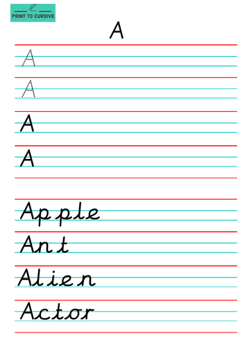 Capital Letters Handwriting Worksheets