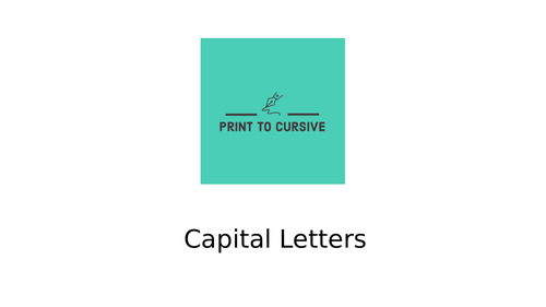 Capital Letters Handwriting Slides