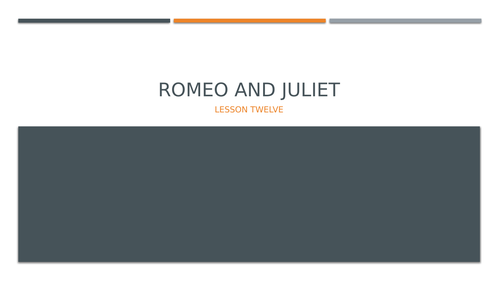 Romeo and Juliet: Balcony Scene
