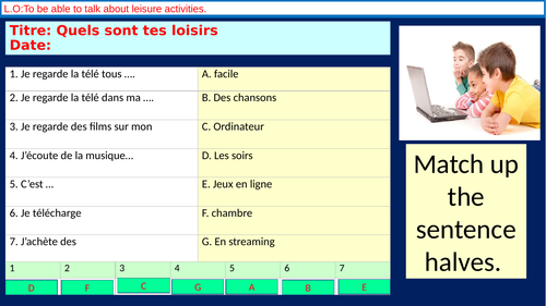 Dynamo 2 module 3 unit 3. P 62.Quels sont tes loisirs ?