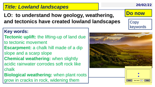 UK paper 2 (Edexcel B Geography) - L4 Lowland landscapes in the UK