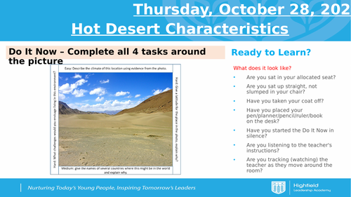 AQA Plant and Animal Adaptations in hot deserts