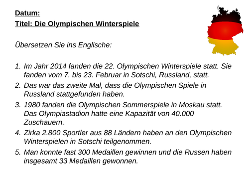 AQA/EDEXCEL Stimmt GCSE German (Higher) – Kapitel 8 – Die Olympischen Winterspiele  – Page 165